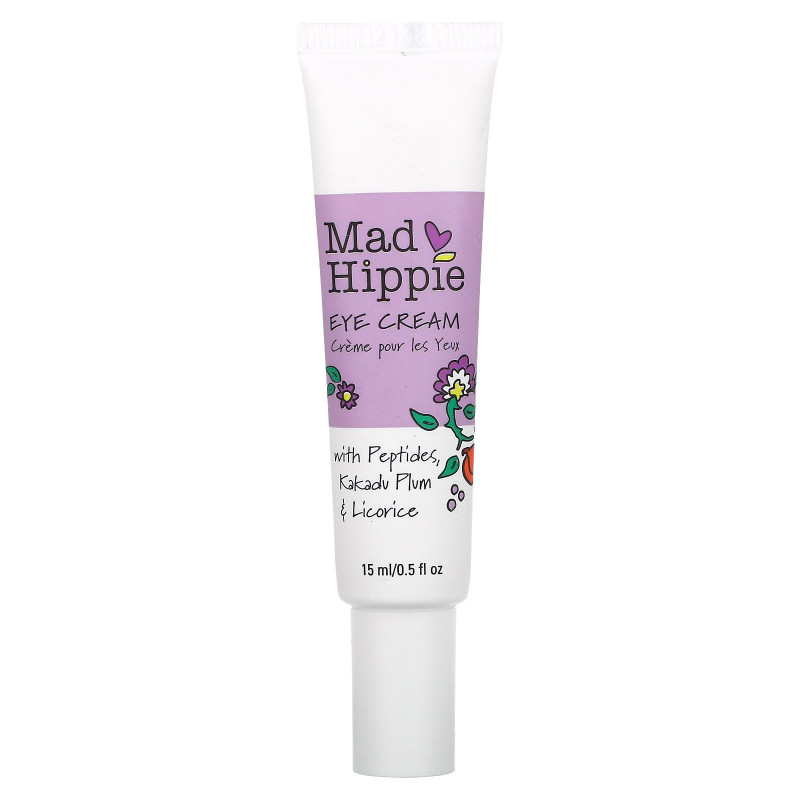 Mad Hippie Skin Care Products, Крем вокруг глаз, 13 активных компонентов, 0,5 жидкой унции (15 мл)