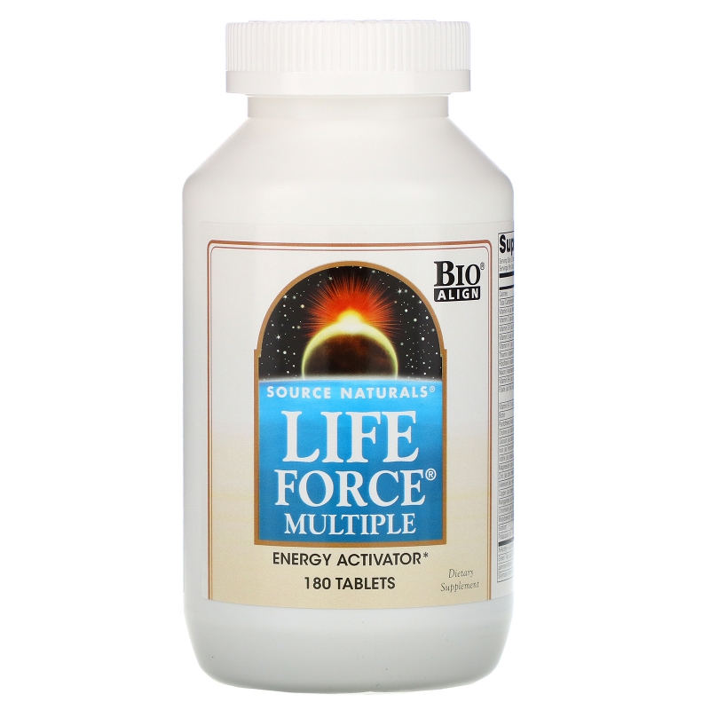 Source Naturals, Мультивитамин Life Force, 180 таблеток