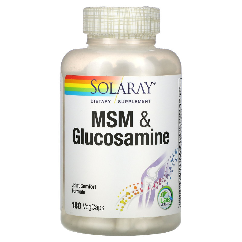 Solaray, MSM & Glucosamine , 180 VegCaps