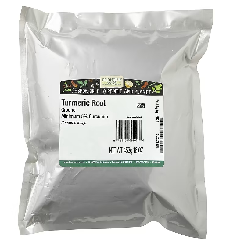 Frontier Co-Op, молотый корень куркумы, 453 г (16 унций)