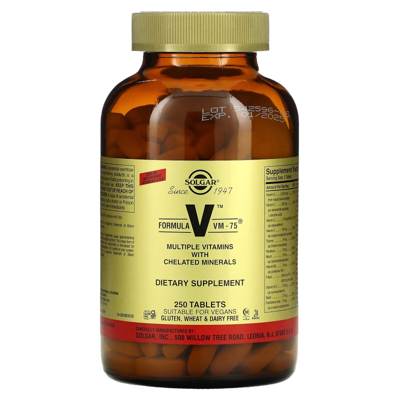 Solgar, Formula VM-75, 250 Tablets