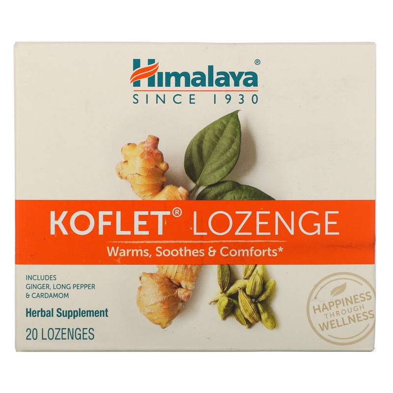 Himalaya Herbal Healthcare Леденцы от кашля и боли в горле кoflet 20 леденцов