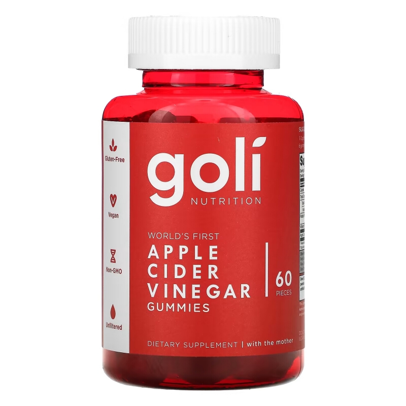 Goli Nutrition, жевательные таблетки с яблочным уксусом, 60 шт.