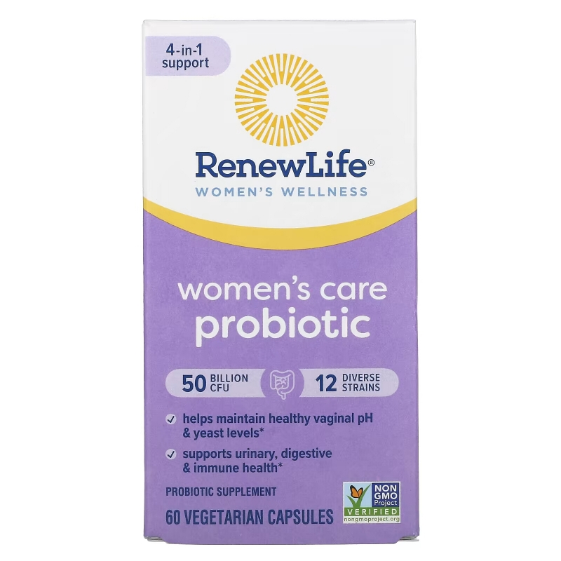 Renew Life, Women's Care Probiotic, 50 Billion CFU, 60 Vegetarian Capsules