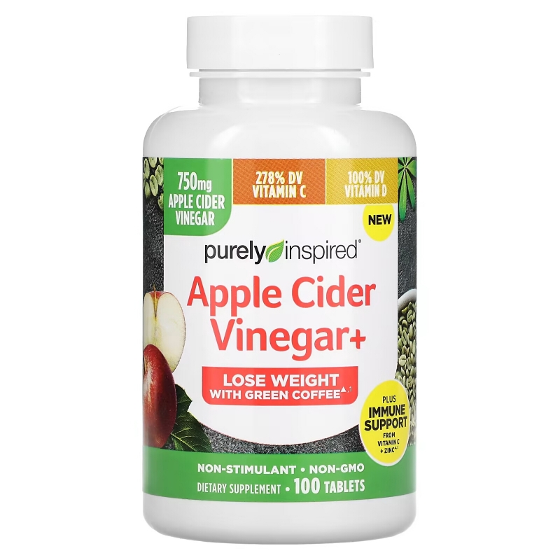 Purely Inspired, Apple Cider Vinegar+, 100 Tablets