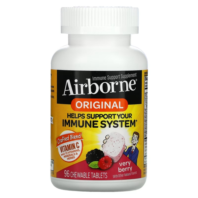 AirBorne, Original Immune Support Supplement, Very Berry, 96 Chewable Tablets