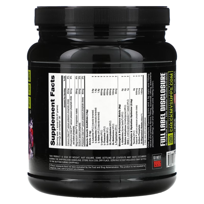 Nutrabio Labs, Intra Blast, Intra Workout Amino Fuel, Grape Berry Crush, 1.6 lb (722 g)