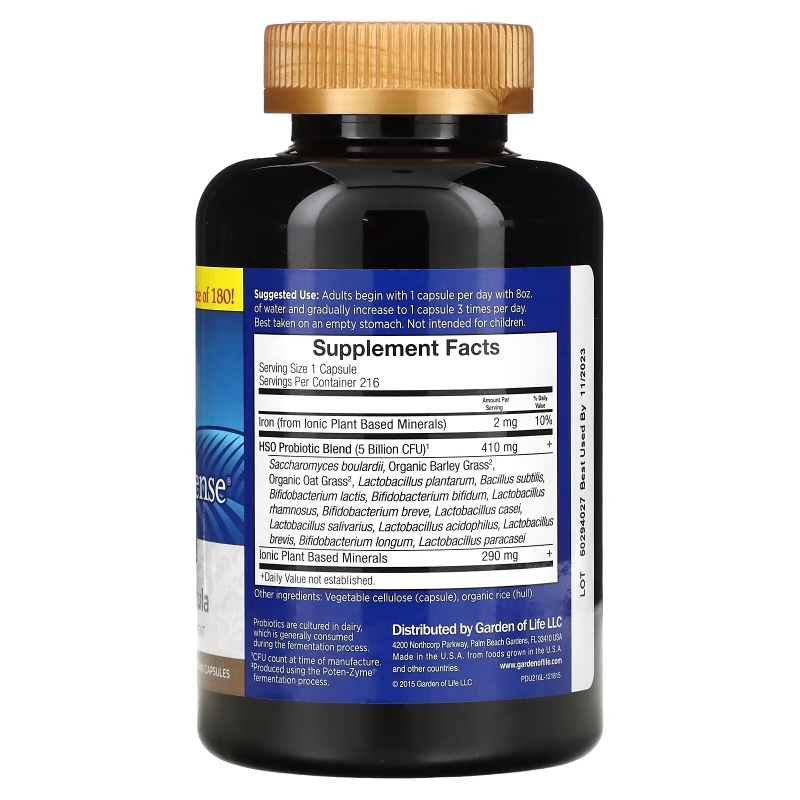 Garden of Life Пробиотическая добавка 216 капсул