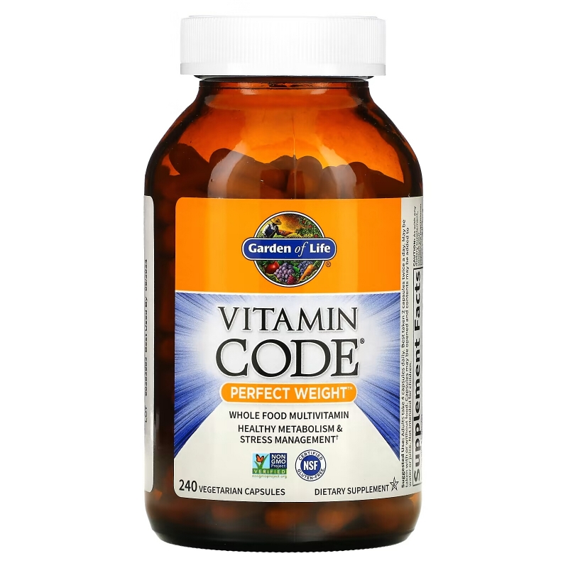Garden of Life Vitamin Code идеальный вес 240 растительных капсул UltraZorbe