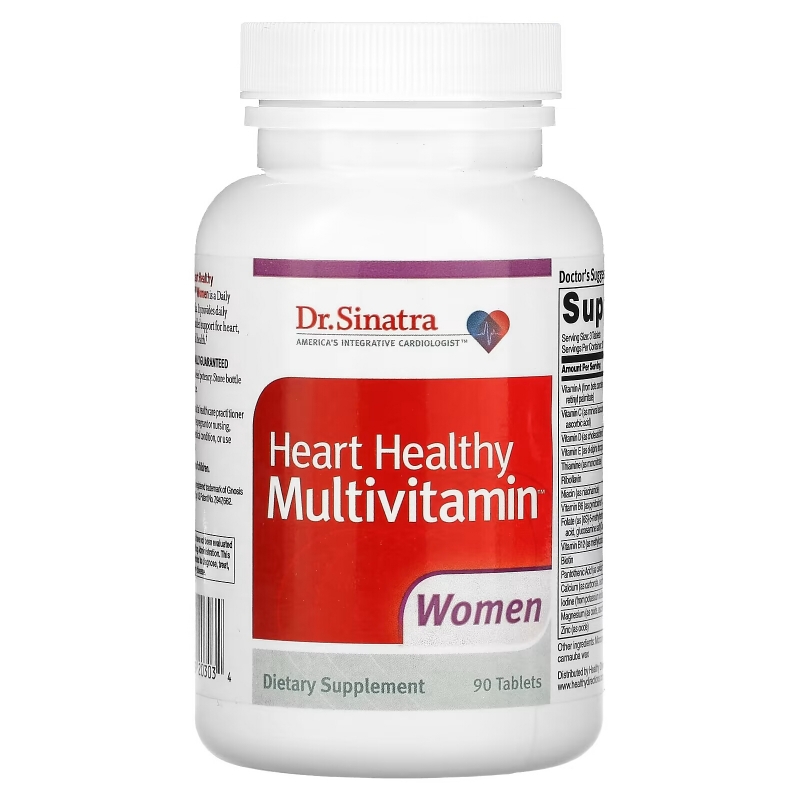 Dr. Sinatra, Heart Healthy Multivitamin, Women, 90 Tablets