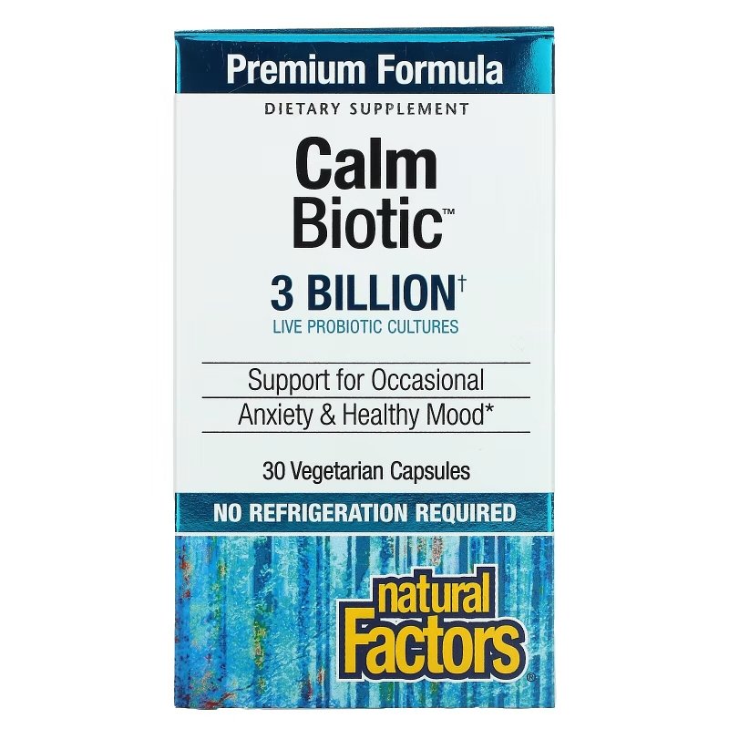 Natural Factors, Calm Biotic, 3 Billion, 30 Vegetarian Capsules