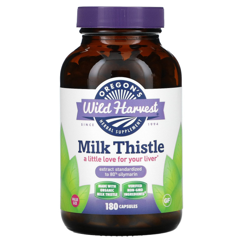 Oregon's Wild Harvest, Milk Thistle, 180 Veggie Capsules