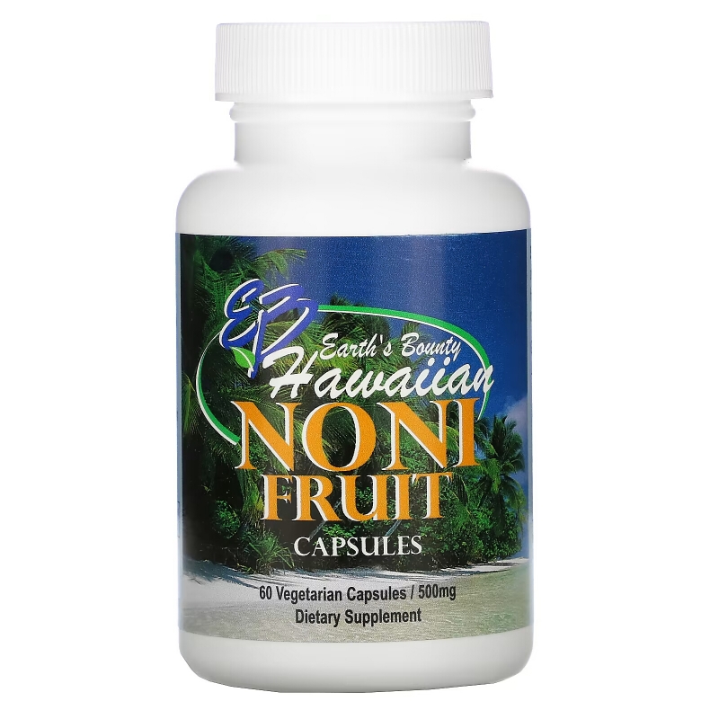 Earth's Bounty Noni Fruit Hawaiian 500 mg 60 Veggie Caps