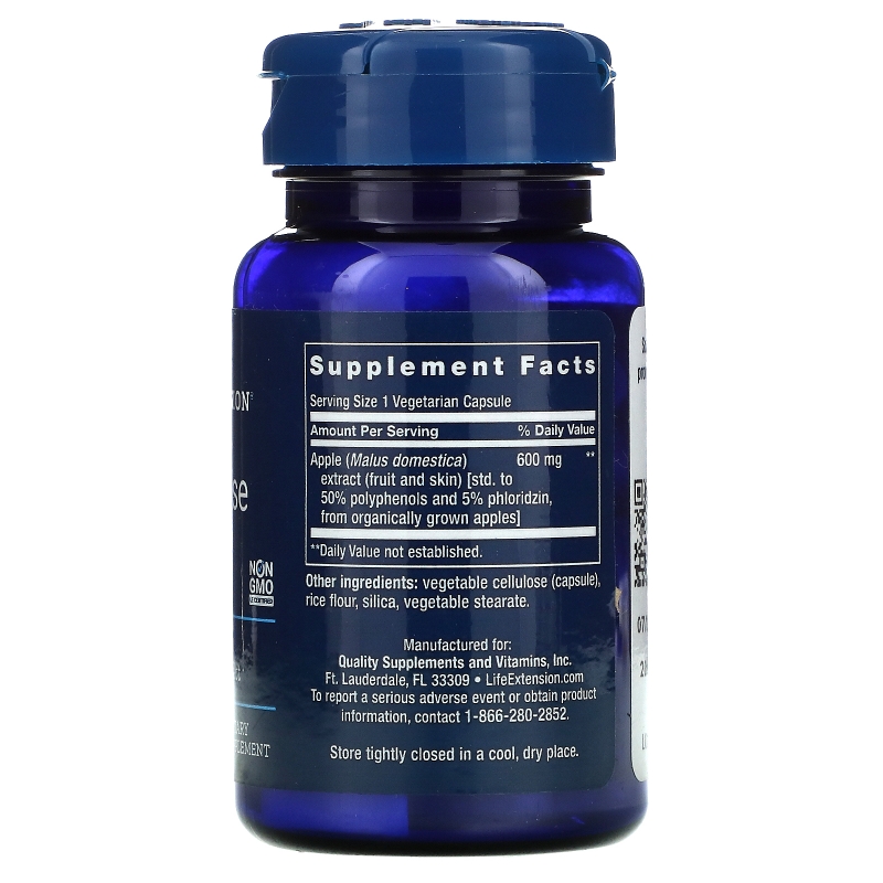 Life Extension, AppleWise, 600 mg , 30 Vegetarian Capsules