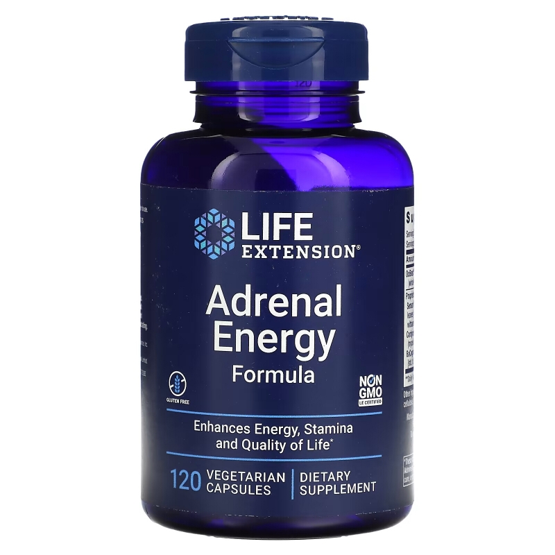 Life Extension, Adrenal Energy Formula, 120 Vegetarian Capsules