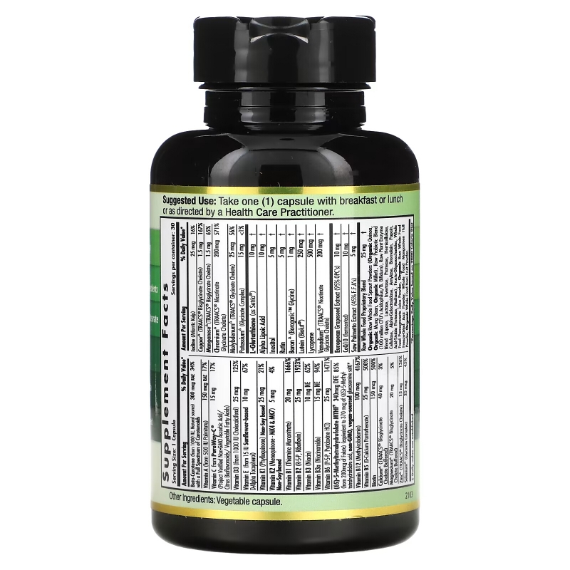 Emerald Laboratories, Men's 45+ Multi Vit-A-Min, 1 Daily, 30 Veggie Caps