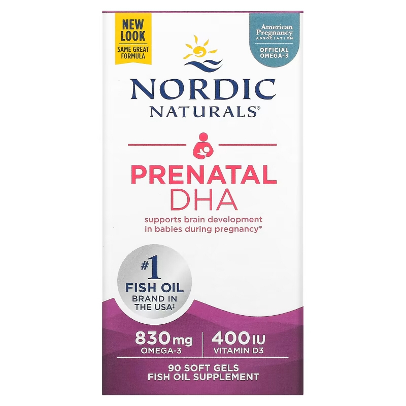 Nordic Naturals Пренатальная ДГК 500 мг 90 капсул