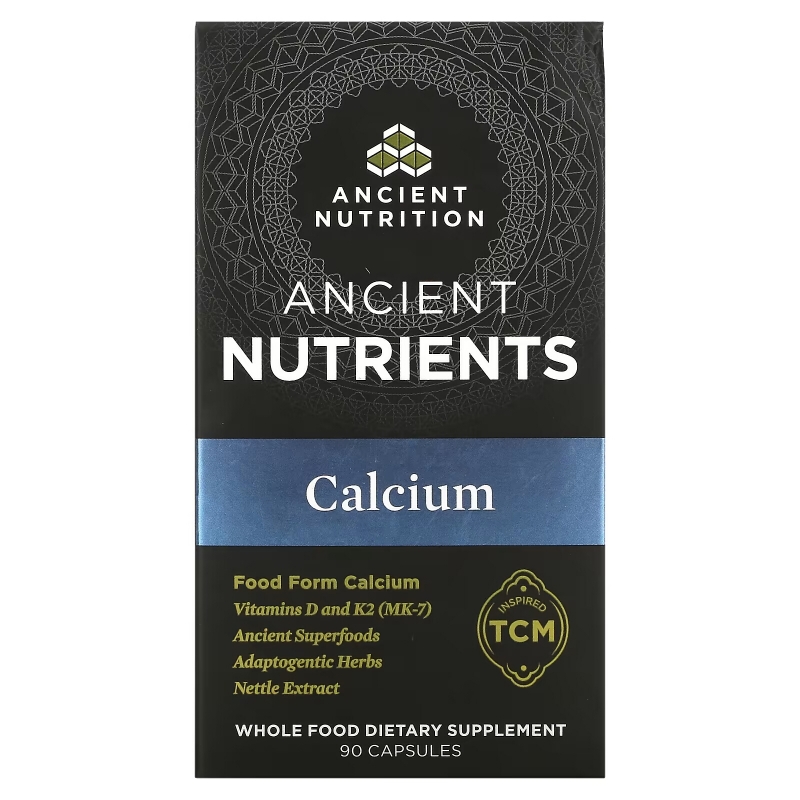 Dr. Axe / Ancient Nutrition, Calcium, 90 Capsules