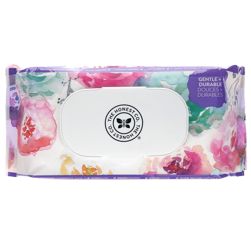 The Honest Company, Plant-Based Wipes, Rose Blossom, 72 Wipes