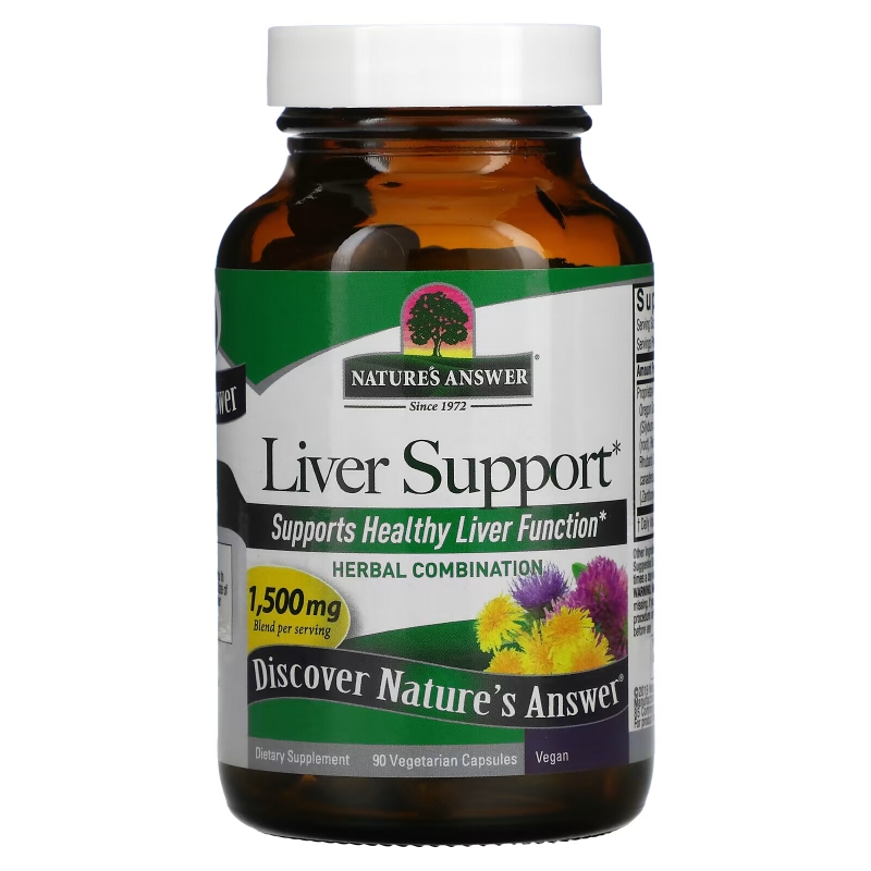 Nature's Answer, Liver Support, 500 mg, 90 Vegetarian Capsules