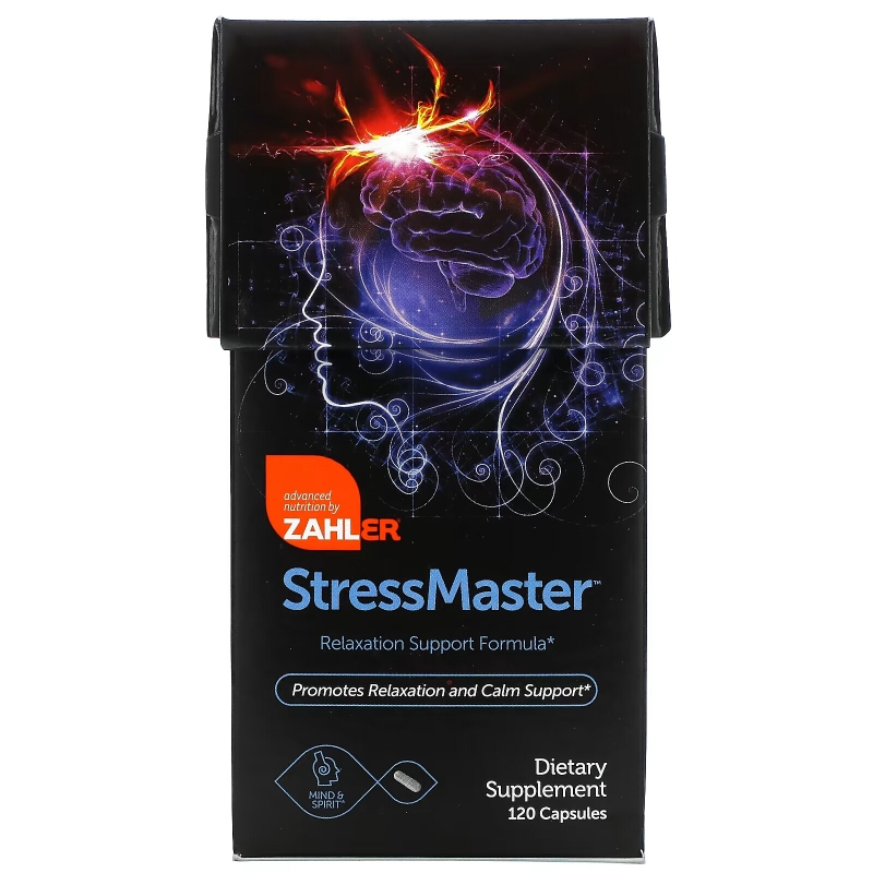 Zahler, StressMaster, Relaxation Support Formula, 120 Capsules