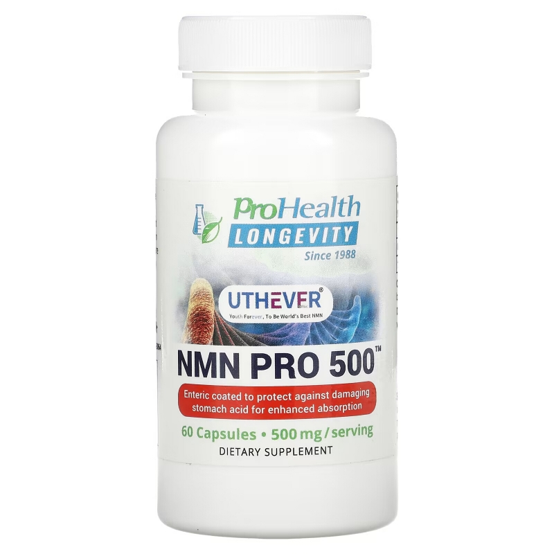 ProHealth Longevity, NMN Pro 500, 250 mg, 60 Capsules