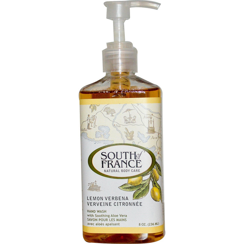 South of France Lemon Verbena Hand Wash with Soothing Aloe Vera 8 oz (236 ml)