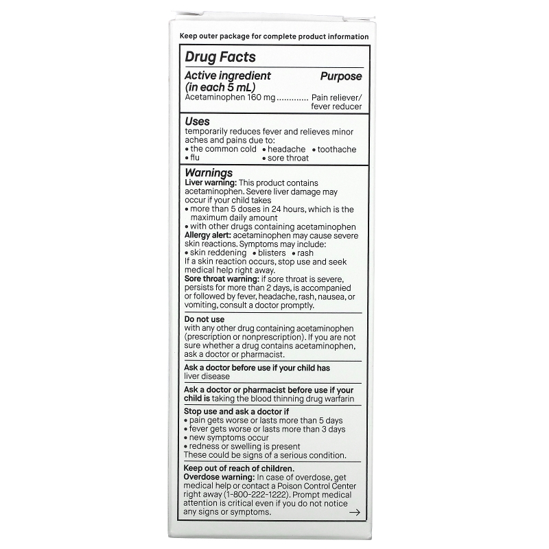 Genexa, Kid's Pain & Fever, Ages 2+, Organic Blueberries , 4 fl oz (118 ml)