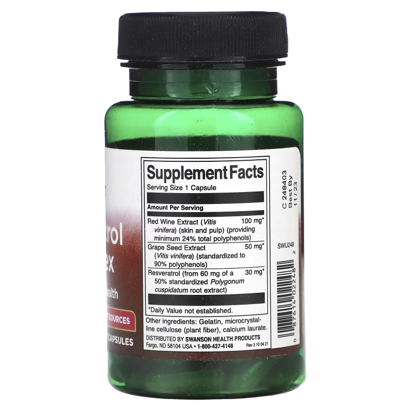 Swanson, Resveratrol Complex, 60 Capsules