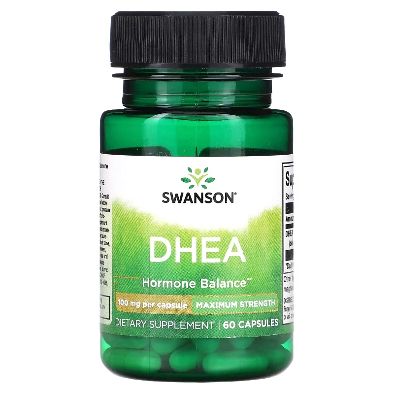 Swanson, DHEA, 100 mg, 60 Capsules