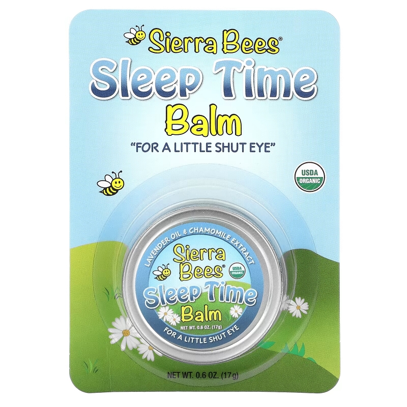 Sierra Bees, Sleep Time Balm, Lavender & Chamomile, 0.6 oz (17 g)