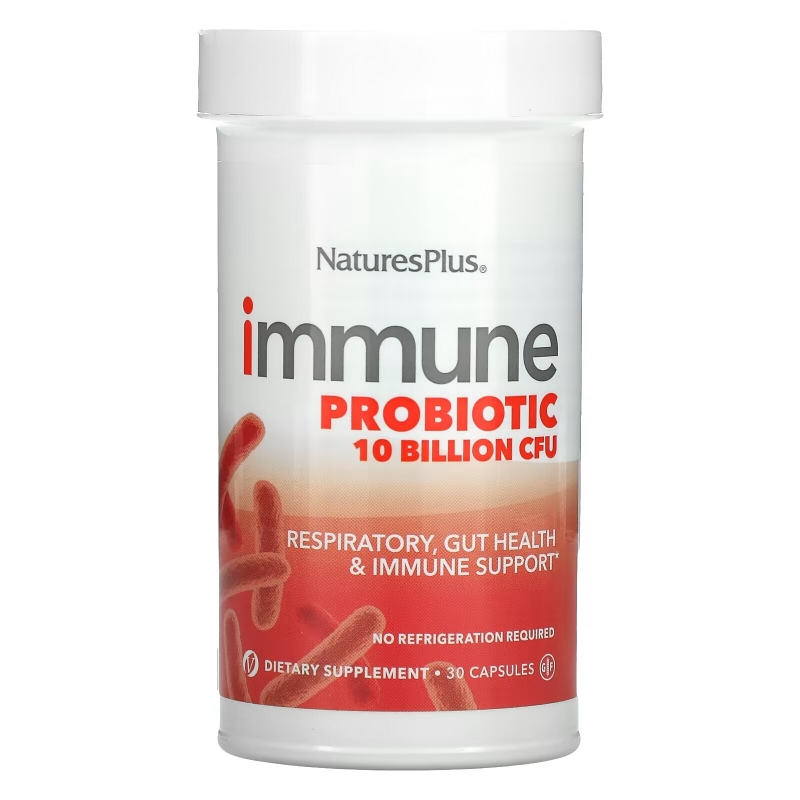 NaturesPlus, Immune Probiotic, 10 Billion CFU, 30 Capsules